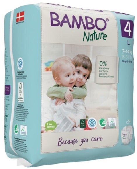 Подгузники для детей BAMBO Nature L4 (7-14 кг) 24шт