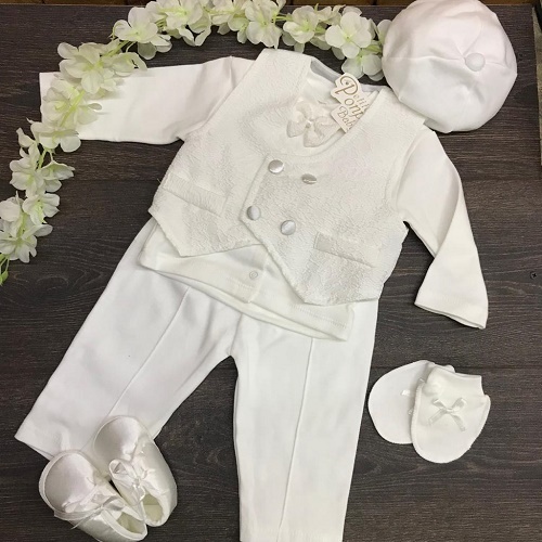 Детский набор одежды для мальчика 0м+ PETITE PONPON BABY арт.218