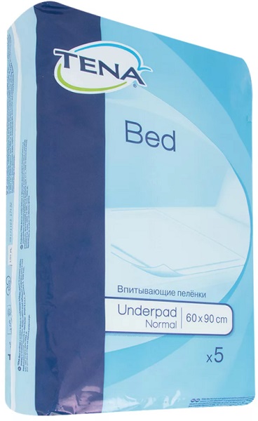 Пеленки одноразовые 60*90см 5шт TENA Bed Normal