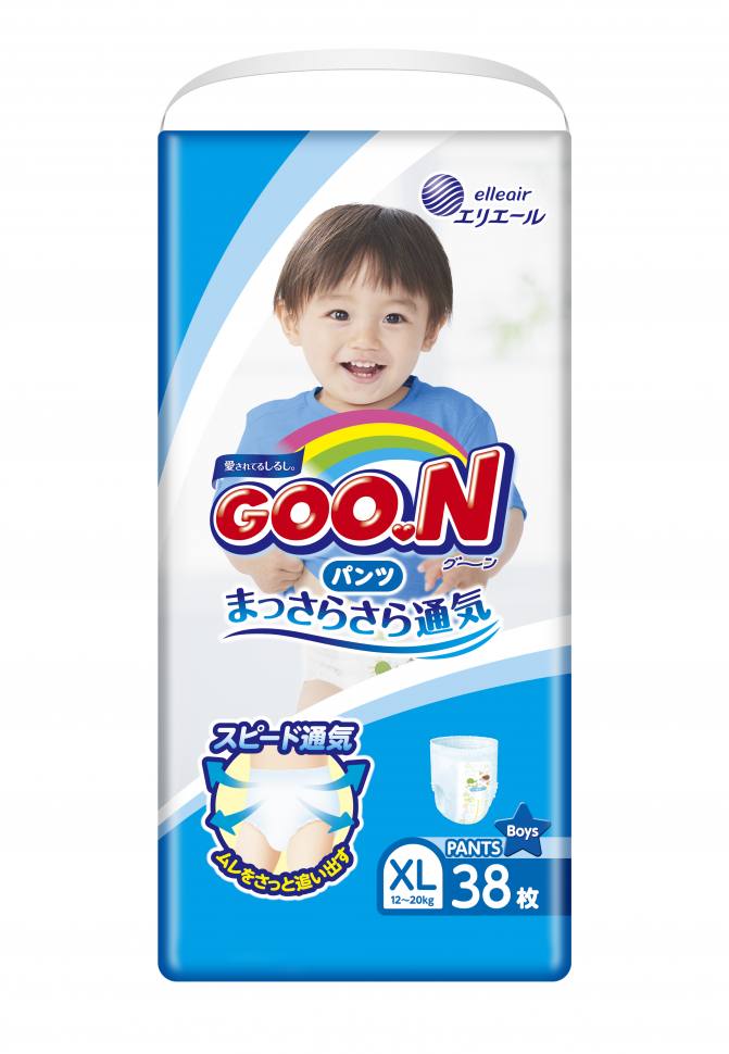 Трусики-подгузники для мальчиков GOON ХL38 (12-20кг) 38шт
