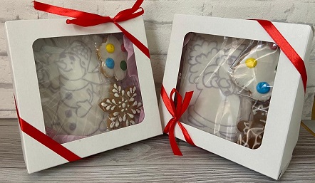 Пряник Имбирно-медовый ручной работы Раскраска в коробке