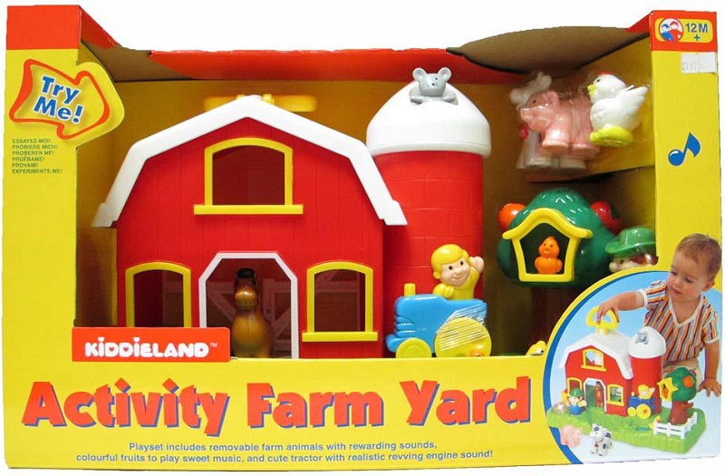 KIDDIELAND 12м+ Двор на ферме музыкальная игрушка арт.024687