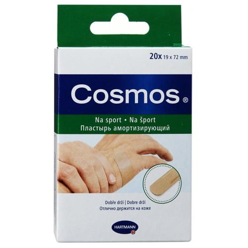 Лейкопластырь Бактерицидный COSMOS Амортизирующий 19*72 ( 20 шт ) HARTMANN