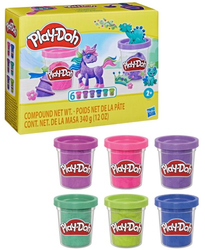 Play Doh Набор пластилина из 6-ти банок Блестящая коллекция