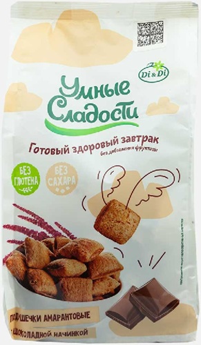 Di&Di Умные сладости Подушечки Амарантовые с Шоколадной нач. 150г