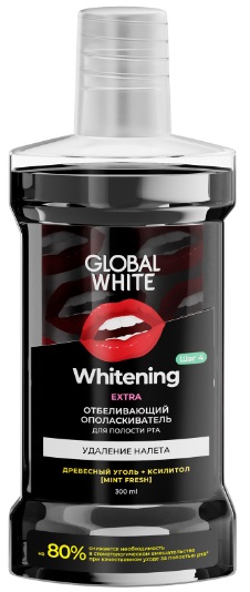 Ополаскиватель для полости рта GLOBAL WHITE Экстра отбеливающий 300 мл