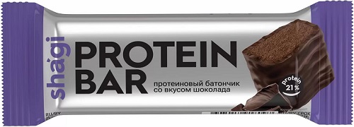 Shagi Протеиновый батончик 21% 40г Шоколад