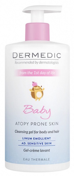Dermedic кремовый гель для умывания детей Linum Emolient Baby 500мл