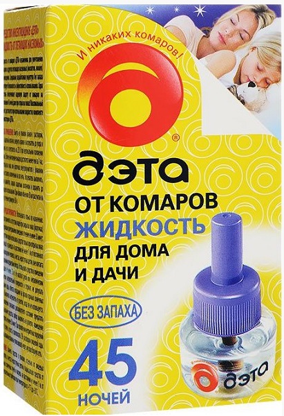 Жидкость от Комаров для фумигатора ДЭТА Бэби 45 ночей Без запаха