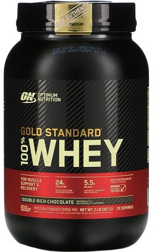 ON Whey Gold Standard 2lbs французская ваниль 908г Голд Стандарт Вей банка