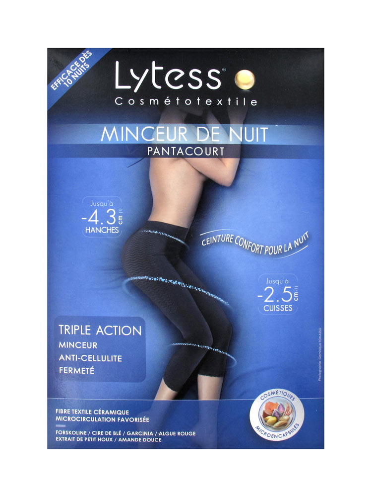 LYTESS 1410 размер S/M Черный Капири Sleep & Slim с тройным эффектом