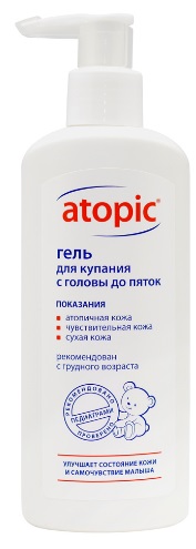 ATOPIC Гель для купания с головы до пяток 250 мл