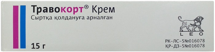 Травокорт крем 15 г ( LEO ) ( дифлукортолон + изоконазол )