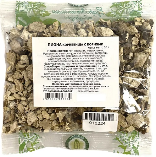 Пиона корневища с корнями 50г Фитоцентр Гордеева  &