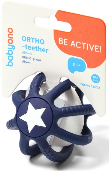 Прорезыватель 0м+ BABYONO ORTHO арт.515/02