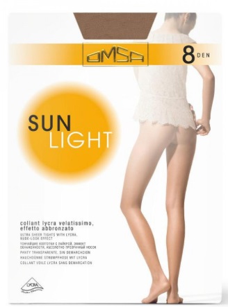 OMSA Колготки 8 den Sun light Beige Naturel 3