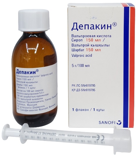 Депакин сироп 200 мг/15 мл 150 мл ( натрия вальпроат )