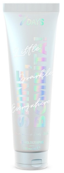 7 Days Holographic Мерцающее молочко для тела 150 мл Shine Bombita!