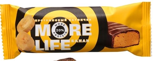 MoreLife Батончик Протеиновый 40г Банан