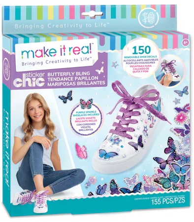 Набор для творчества Make it Real Украшения для обуви Chic Butterfly Bling 