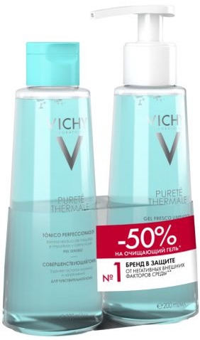 Vichy PURETE Thermale Duo тоник + гель для лица