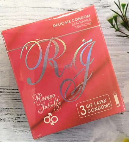 Презервативы R and J Ultra Delicate 3шт Ребристые ROMEO and JULIETTE