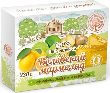 Белёвский Мармелад Лимон Лайм Имбирь 230г