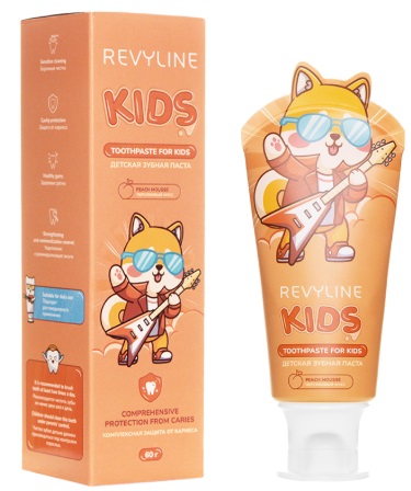 Зубная паста детская REVYLINE Kids Персик 60г (8444)