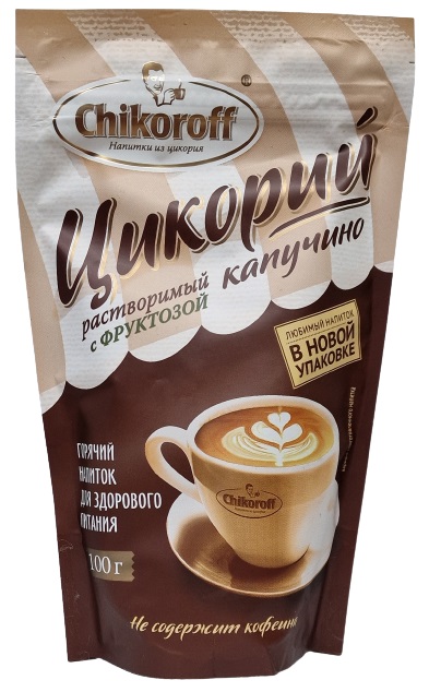 Chikoroff Напиток из цикория Капучино с фруктозой 100гр пакет