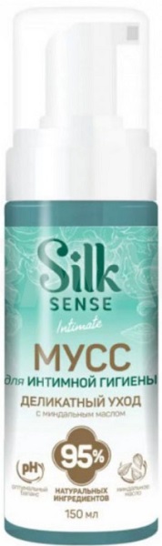 Мусс для интимной гигиены Миндальное масло 150 мл Silk Sense