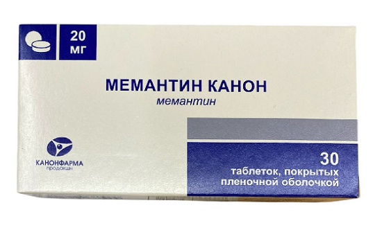 Мемантин Канон 20 мг табл. 30 ( мемантин гидрохлорид )