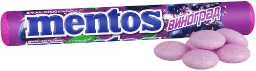 Конфеты Mentos Виноград жевательное драже 37,5г