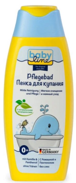 BABY LINE Пенка для купания с Ромашкой и пантенолом 250 мл