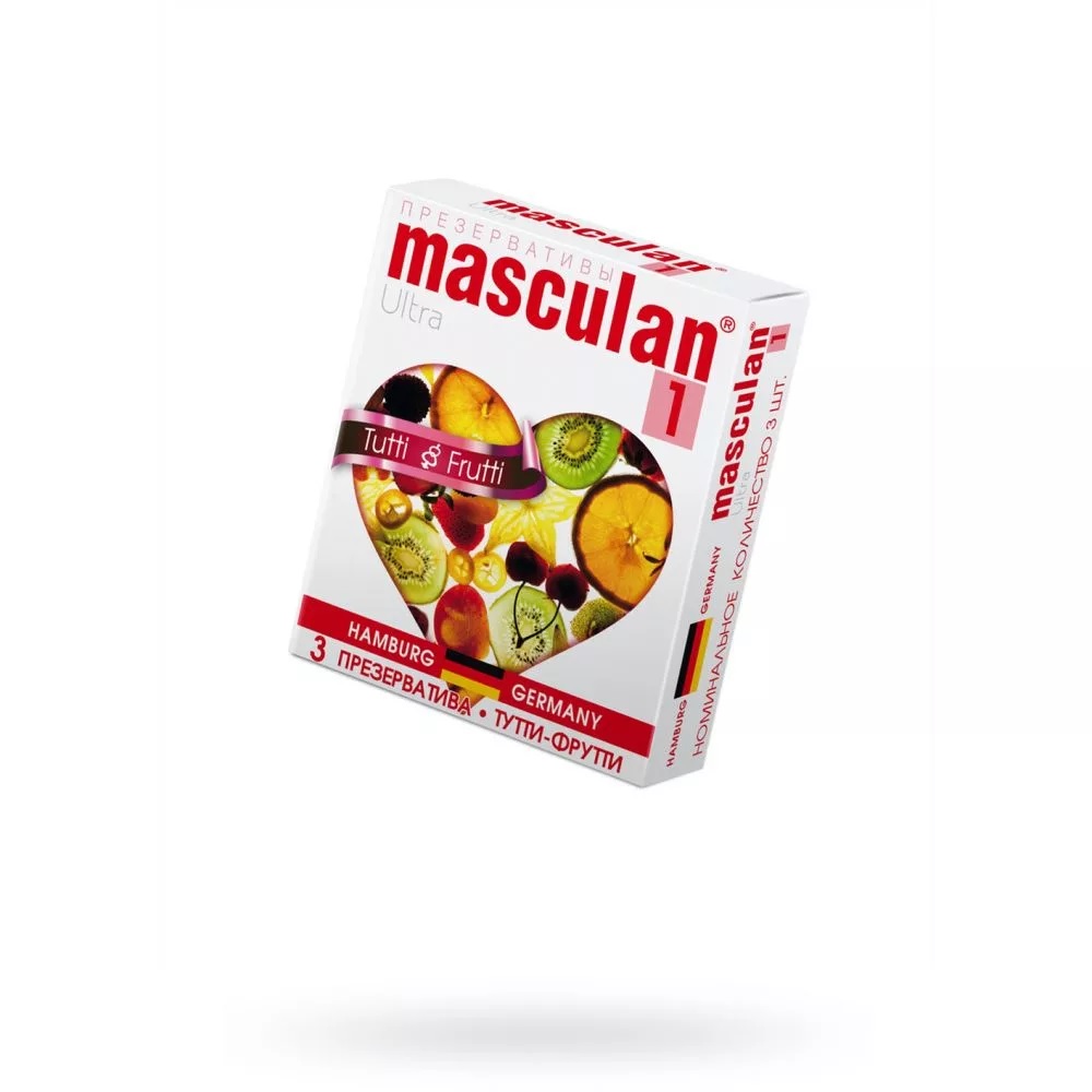 Презервативы MASCULAN Ultra 3шт Тутти-Фрутти