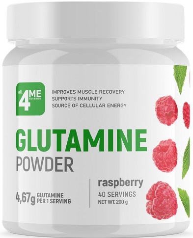 Глютамин 200г Малина 4me Nutrition  &