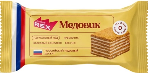 Protein Rex Пирожное Протеиновое Медовик 40г