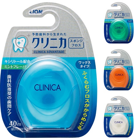 Зубная нить LION Clinica 40м цв.в асс.
