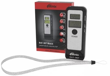 Алкотестер RITMIX RAT-307 Black цифровой
