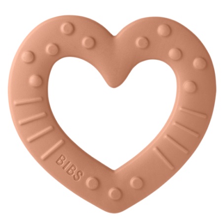 Прорезыватель Bibs Baby Bitie Heart Peach арт.3100265