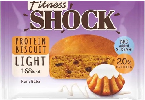 FitnessShocks Бисквит Ром-баба неглазир. 40г