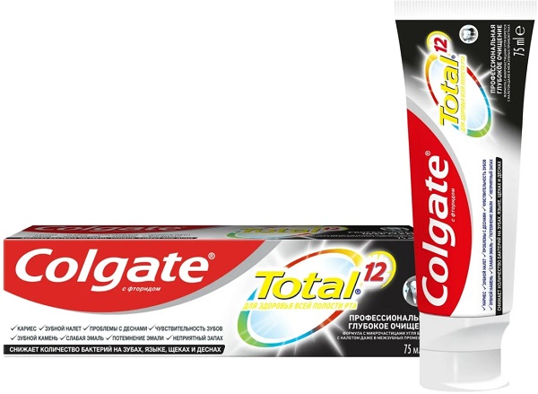Зубная паста COLGATE Total Глубокое очищение 75мл
