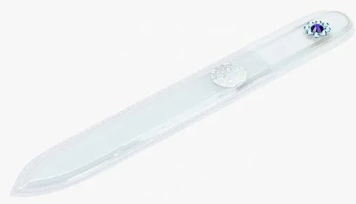 Пилка для ногтей стеклянная прозрачная 12см SILVER STAR арт.1098