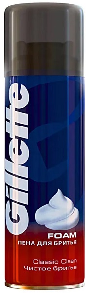 GILLETTE пена для бритья Classic Clean 200 мл