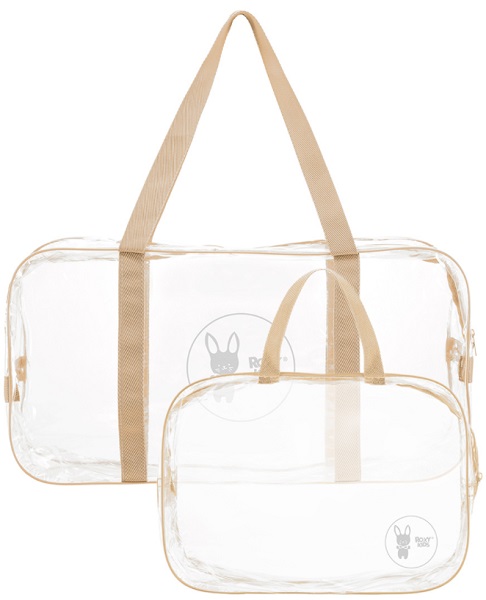 Сумка в роддом комплект 2шт ROXY KIDS бежевый арт.RKB-004