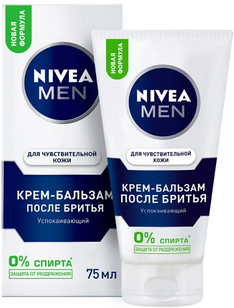 NIVEA MEN Крем бальзам после бритья для Чувствительной Кожи 75 мл