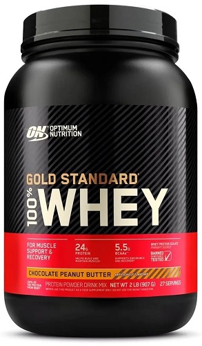 ON Whey Gold Standard 2lbs Шоколад арахисовое масло 907г