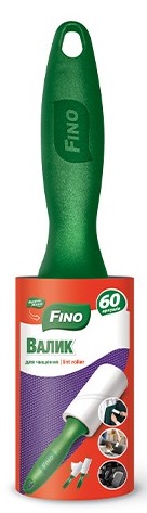 Ролик липкий для чистки одежды 60 листов 1шт Fino