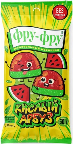 Фру- Фру Кислые Арбузы 80г Мармелад жевательный 