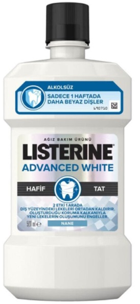 Ополаскиватель для полости рта LISTERINE Advanced White 500мл ЛИСТЕРИН
