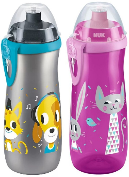 Поильник 36м+ NUK Sport Cup 450мл цв.в асс.